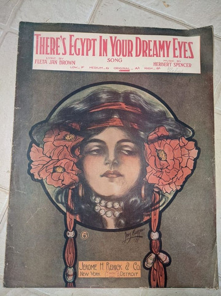 There's Egypt in Your Dreamy Eyes Sheet Music Booklet