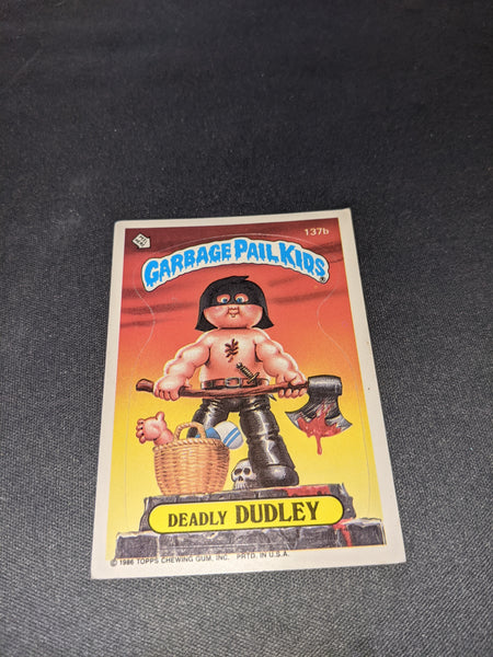 Garbage Pail Kids, Deadly Dudley Sticker