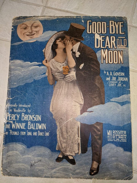 Good-Bye Dear Old Moon Sheet Music Booklet