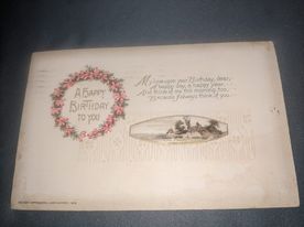 1921 Happy Birthday Postcard 1