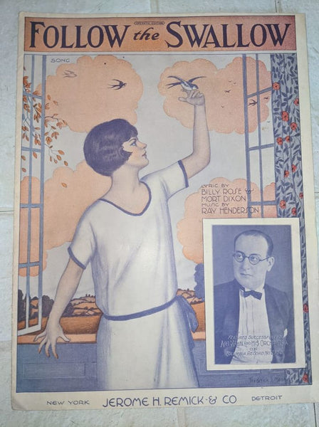 Follow the Swallow Sheet Music Booklet from 1924