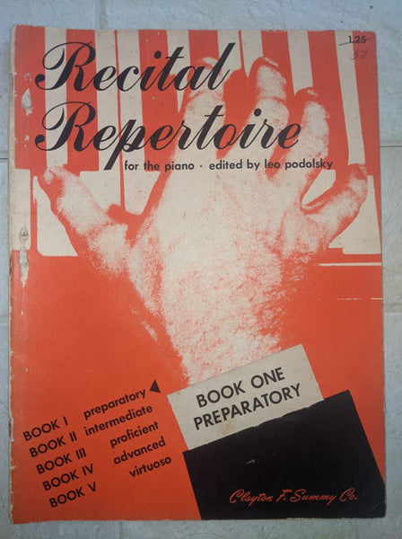 Recital Repertoire Book One Sheet Music