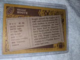 Back of Reggie White Topps Card