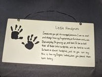 Handprint Wood Sign