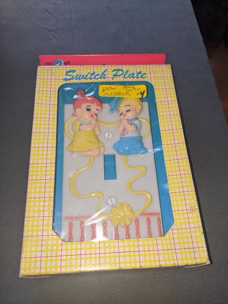 Vintage children's switch plate cover