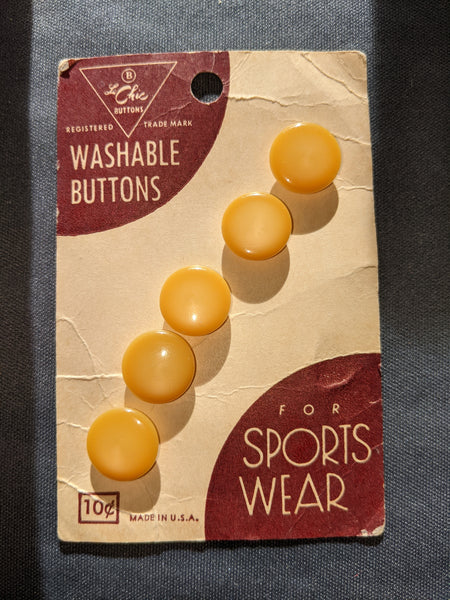 Le Chic Sportswear carded buttons