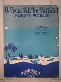 1935 O Come All Ye Faithful (Adeste Fidelis) Sheet Music